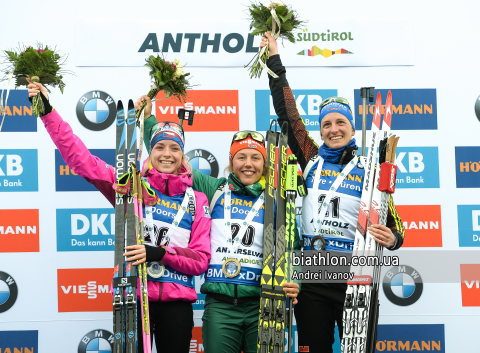 DAHLMEIER Laura, OEBERG Hanna, DAVIDOVA Marketa