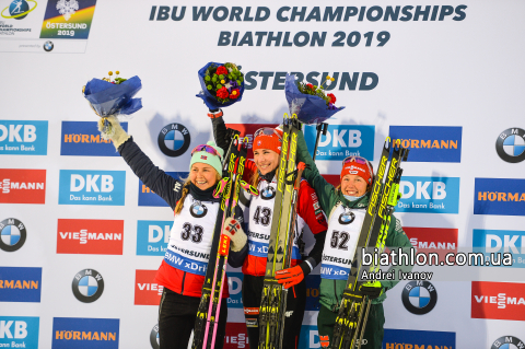 KUZMINA Anastasia, DAHLMEIER Laura, TANDREVOLD Ingrid Landmark