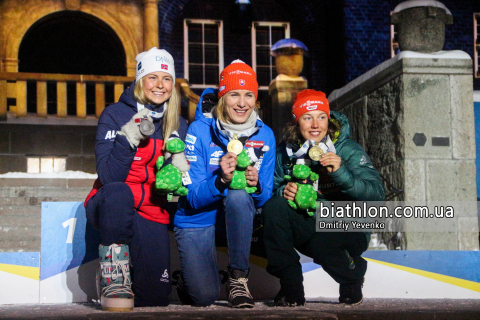 KUZMINA Anastasia, DAHLMEIER Laura, TANDREVOLD Ingrid Landmark