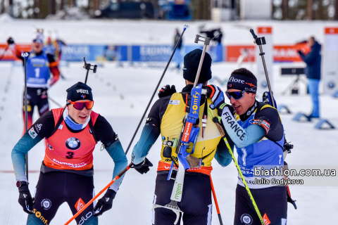 FOURCADE Martin, BOE Johannes Thingnes, FILLON MAILLET Quentin, JACQUELIN Emilien