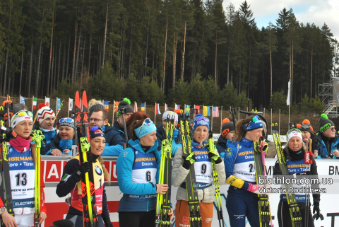 HOJNISZ-STAREGA Monika, ECKHOFF Tiril, WIERER Dorothea, OEBERG Hanna, PREUSS Franziska, BRAISAZ-BOUCHET Justine