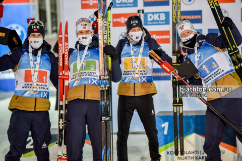 BOE Tarjei, CHRISTIANSEN Vetle Sjastad, BOE Johannes Thingnes, LAEGREID Sturla Holm