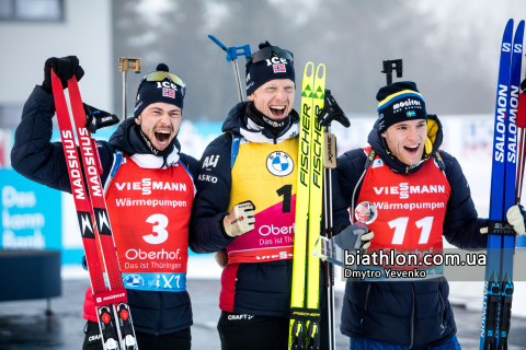 BOE Johannes Thingnes, SAMUELSSON Sebastian, LAEGREID Sturla Holm