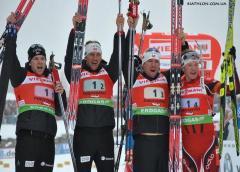 BERGER Lars, SVENDSEN Emil Hegle, BOE Tarjei, BRATSVEEN Rune