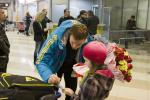 Встреча сборной Украины в аэропорту Встреча сборной Украины в аэропорту