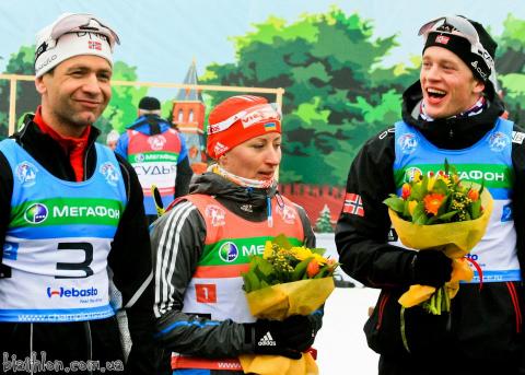 BJOERNDALEN Ole Einar, SEMERENKO Vita, BOE Tarjei