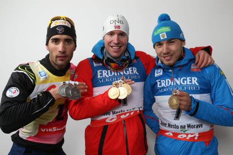 SVENDSEN Emil Hegle, SHIPULIN Anton, FOURCADE Martin