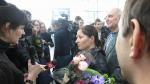 Встреча спортсменов в Борисполе после чемпионата мира Встреча спортсменов в Борисполе после чемпионата мира